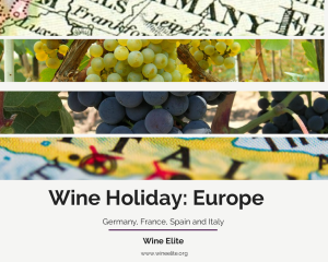 Wine holiday Europe